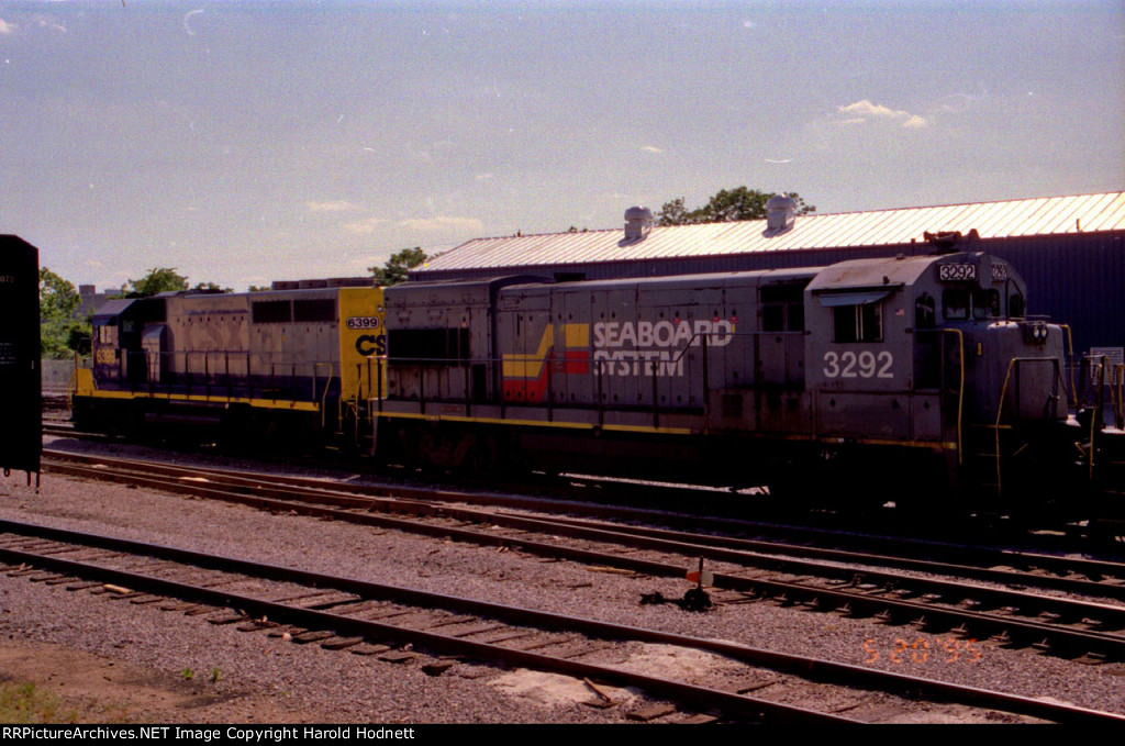 CSX 6399 & SBD 3292 in the yard